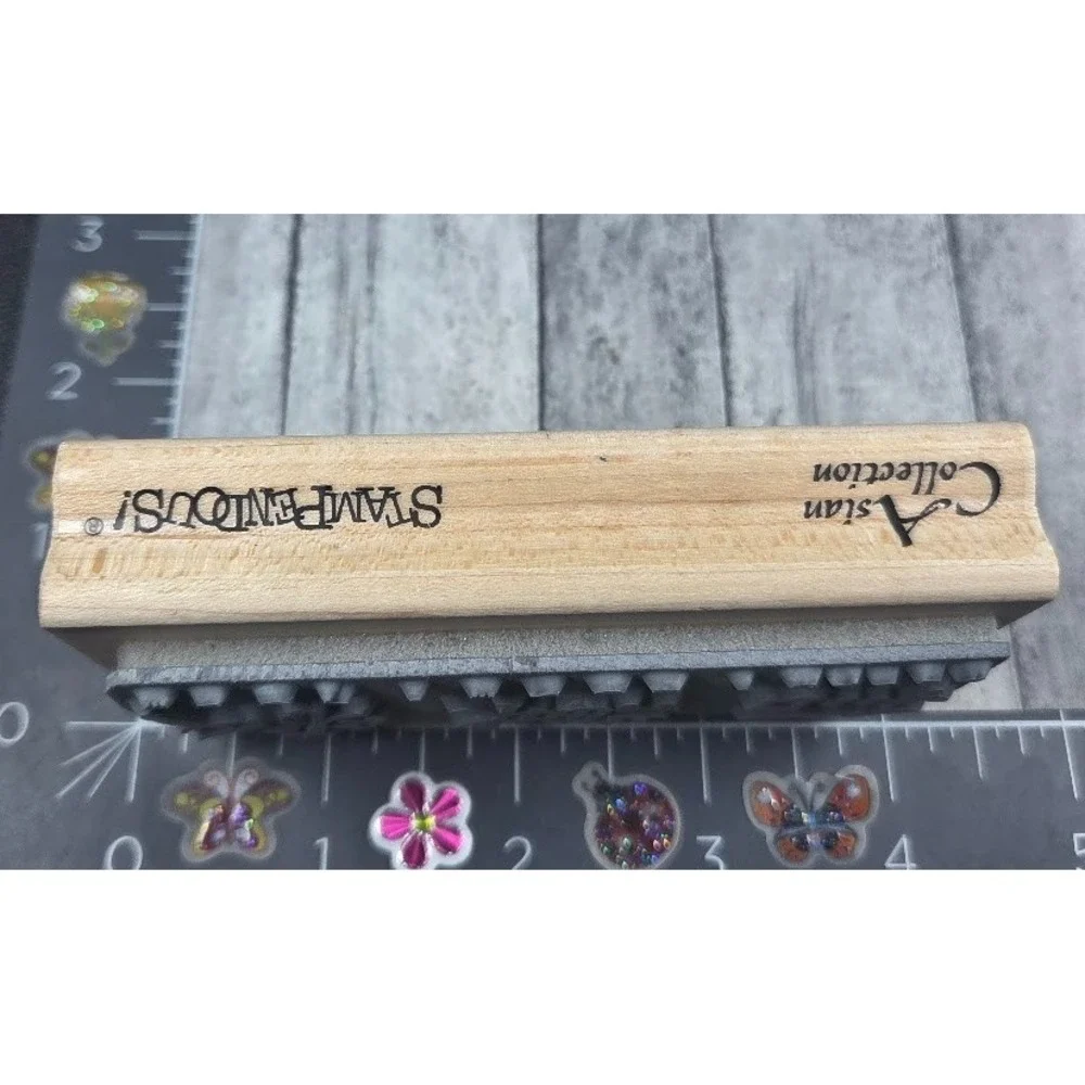 Stampendous Faith Hope Love Asian Characters N089 Rubber Stamp Wood #G11